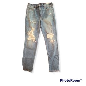 Nwt America Eagle size 14 distressed jeans